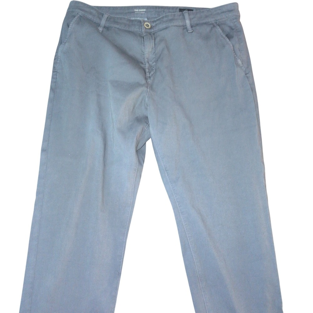 AG Adriano Goldschmied The Caden Cotton Size 32R Blue Grey Tailored Trouser
